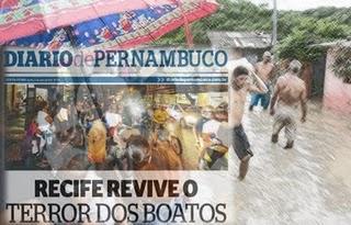 Chaos und Panik in Recife dank Flutwelle und Internet