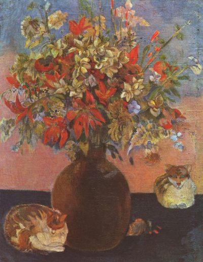 Ein kätzischer Muttertagsgruß von Paul Gauguin