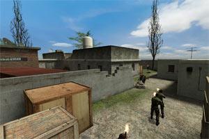 Counter-Strike: Source. Osama bin Ladens Versteck als Game-Szenario.