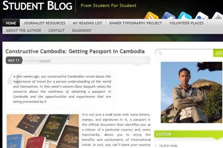 Kambodschanischer Pass.