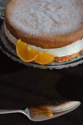 Orangen-Topfen Torte