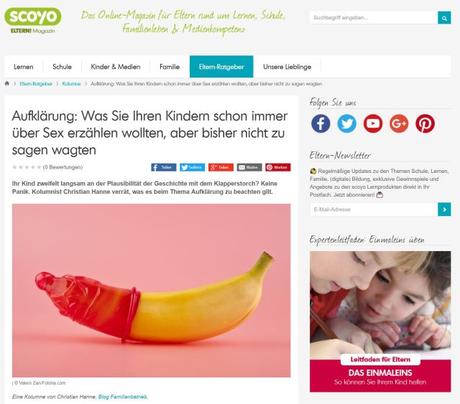 scoyo-Kolumne: Aufklärung – Was Sie Ihren Kindern schon immer über Sex erzählen wollten, aber bisher nicht zu sagen wagten