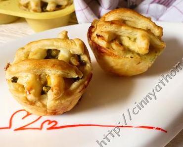 Kleine Chicken Pot Pies in der Muffinform #Rezept #TypischBritisch #Schnell&amp;Einfach