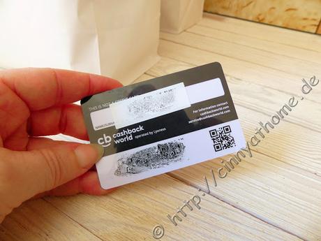 Geld sparen und Rabatte bekommen durch die Cashback World Karte #Sammeln #Bonus #Daslohntsich