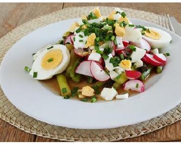 Warmer Spargelsalat mit knackigen Radieschen