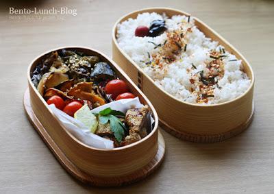 Bento#177: Ofengemüse, Seitan-Schnitzel und Gohan Desuyo