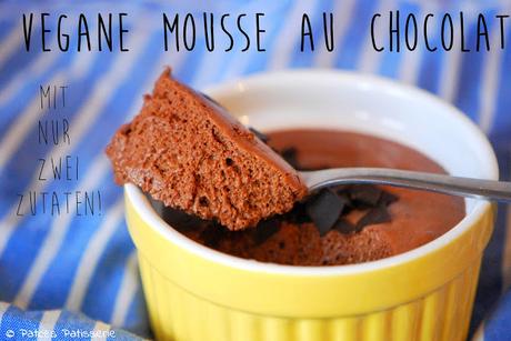 Vegane Mousse au Chocolat [Mit nur zwei Zutaten!]