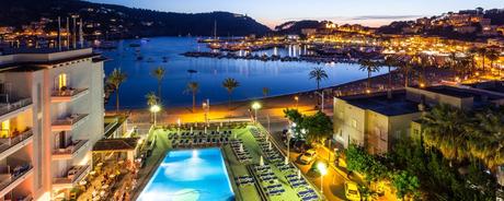 Hotel Eden in Port Soller am Abend