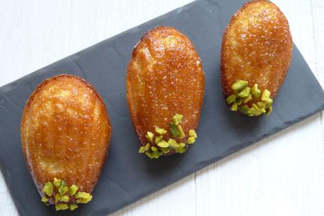 Madeleines mit Safran, Honig und Orange