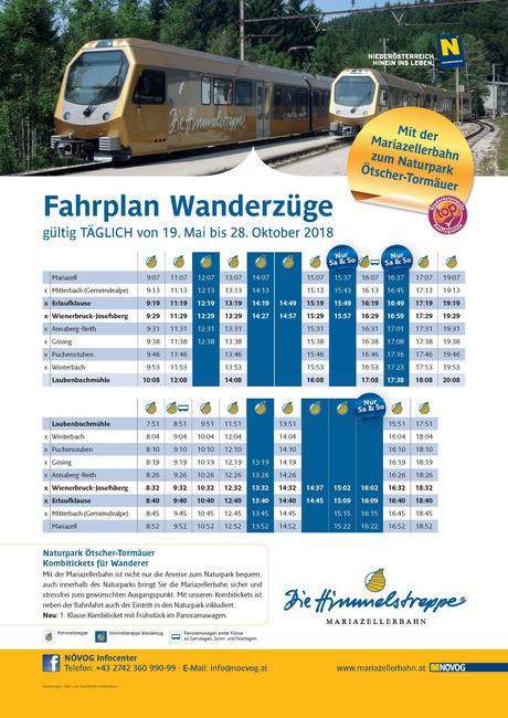 Mariazellerbahn: Neues Kombiangebot „Ein Tag Glück“ mit Naturpark Ötscher-Tormäuer