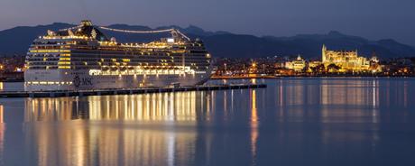 MSC Musica im Hafen von Palma