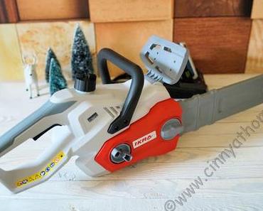 Mit der IKRA Akku Kettensäge können wir überall arbeiten #OneForAll #Akku #Technik