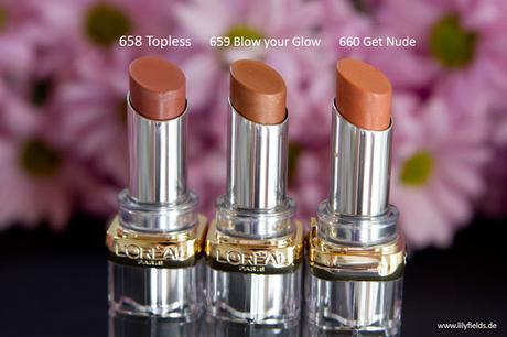 L'Oreal - Color Riche Shine Lippenstifte 'The Naked Tans' 