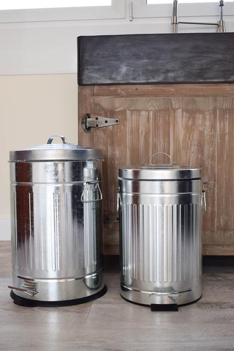 Wenko Tipp Abfalleimer Abfalltrennung Küche Retro Metall Interior Deko Dekoration