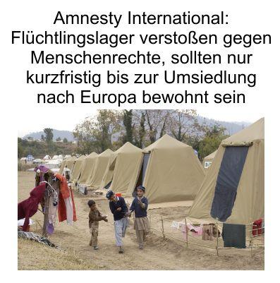 Plant Amnesty International große Umsiedlungsaktionen von Afrika nach Europa?