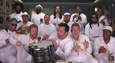 Jimmy Fallon & Backstreet Boys “I Want It That Way” mit Kinderinstrumenten