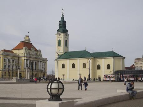 Oradea Kirche Heiliger Ladislau Stadthaus