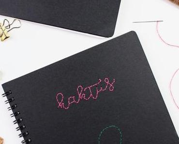 DIY Notizbücher mit Kakteen besticken + die unbeabsichtigte Blogpause