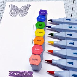 Rainbow Butterfly Card | Mit-Mach-Freitag Crafter's Companion [Werbung]