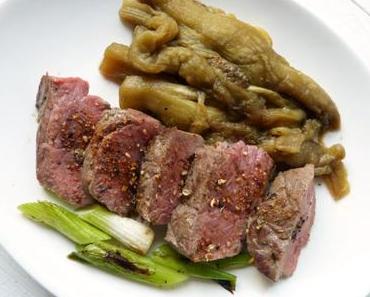 Hirschrücken mit gegrillter Aubergine | Werbung