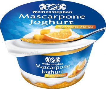 Weihenstephan: Zwei neue Sorten Mascarpone-Joghurt - + + + 2 neue frisch-fruchtige Sorten: Orange-Mango und Zitrone + + +