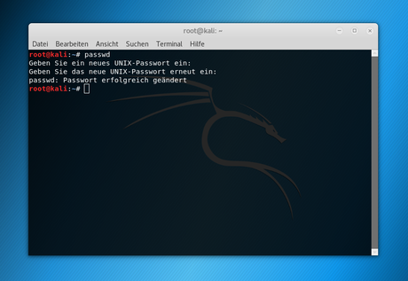 Wie können in Kali Linux die SSH Host Keys und das Passwort von Root erneuert werden?