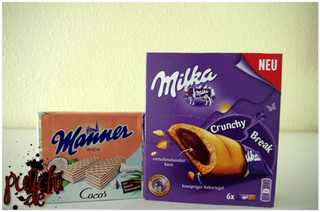 Manner Waffeln Cocos Schnitten || Milka Crunchy Break