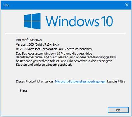 Neue kumulative Updates für Windows 10