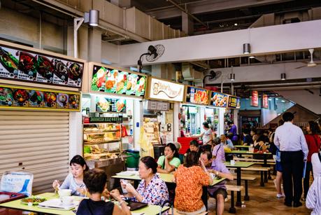 Hawker Center und das Essen in Singapur