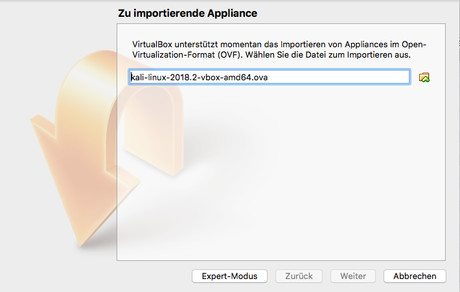Wie kann Kali Linux in VirtualBox VM in 10 Minuten mit ova Image installiert und gestartet werden?