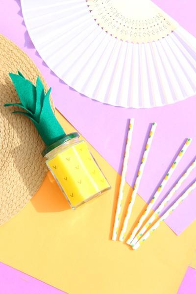 Sommerliches DIY-Projekt: Eine Ananas-Duftkerze
