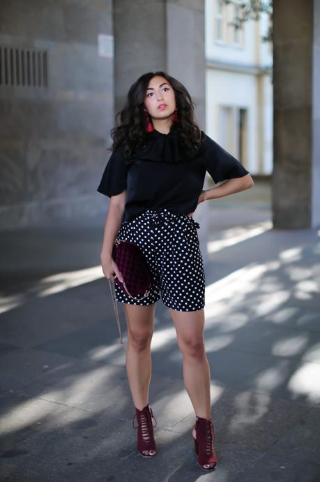 Styling Dotted Print Shorts