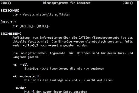 Raspberry Pi Linux: Manpages auf deutsch in einer Minute installieren