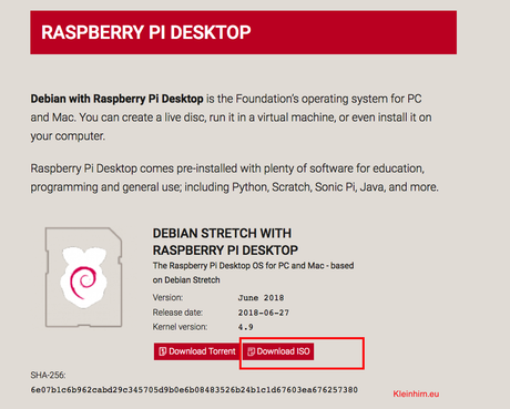 Debian Raspberry Pi Desktop in VirtualBox VM installieren