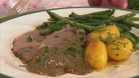 Heidschnuckenbraten mit Wacholdercremesoße