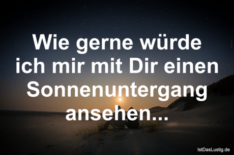 Lustiger BilderSpruch - Wie gerne würde ich mir mit Dir einen...