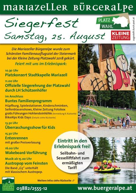 Siegerfest – Mariazeller Bürgeralpe – Kleine Zeitung Platzwahl 2018