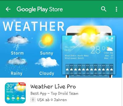 Wetter App wieder gratis!