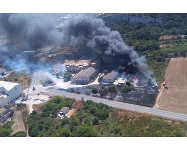 Brand in einem Industriegebiet von Felanitx ist gelöscht