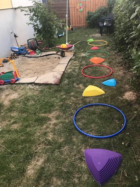 Einen bunten Spielplatz im Garten zum 5. Geburtstag-Anzeige & Verlosung