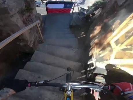 POV: Mega Mountainbike-Rennen bei Schnee