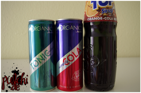 Organics by Red Bull Tonic Water || Organics by Red Bull Simply Cola || TRi TOP Sirup Orange-Cola-Mix