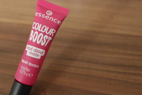essence color boost mad about matte liquid lipstick Review und Swatch