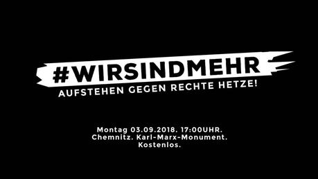#wirsindmehr – Marteria, CASPER und TRETTMANN treten gegen rechte Hetze in Chemnitz auf!