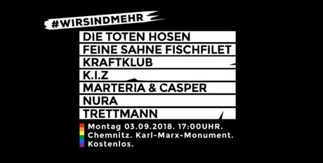 NEWS: Konzert “Wir sind mehr” am kommenden Montag in Chemnitz
