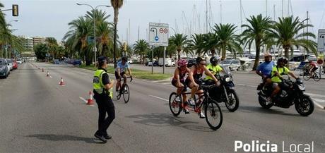 Palmas Passeig Marítim am Sonntagmorgen geschlossen