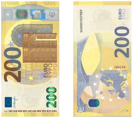 Neue Hundert- und Zweihundert-Euro-Geldscheine