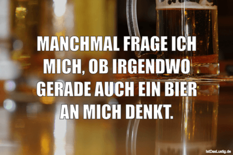 Lustiger BilderSpruch - MANCHMAL FRAGE ICH MICH, OB IRGENDWO GERADE...