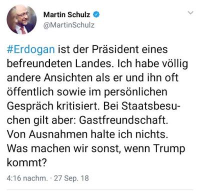 Schulz (SPD): Trump ist schlimmer als unser Freund, der Kalif vom Bosporus