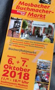 Buchmachermarkt Mosbach, eine Ankündigung